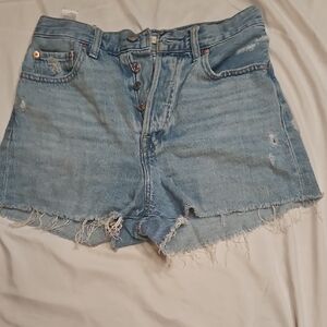 Levi's Light Blue Jean Shorts